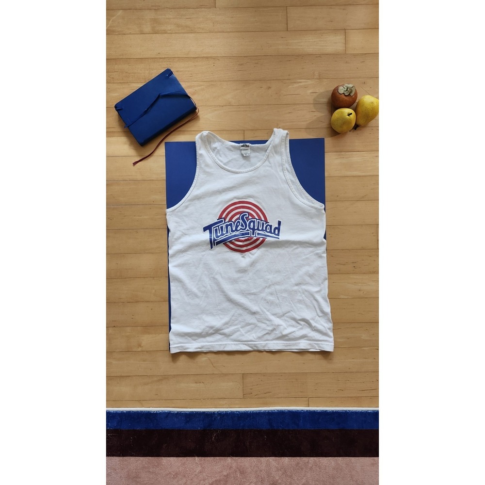 Vintage Space Jam Tune Squad Michael Jordan 23 Tank Top Men's M White